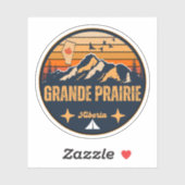 Grande Prairie, Alberta Sticker (Vel)