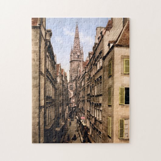Grande Rue, Saint Malo Brittany, Frankrijk Legpuzzel (Verticaal)