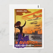 Grande semaine d'aviation de la Champagne Briefkaart (Voorkant / Achterkant)