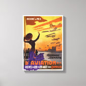 Grande semaine d'aviation de la Champagne Canvas Afdruk (Voorkant)