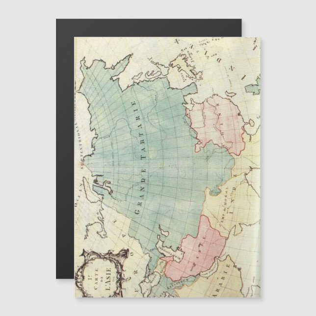 Grande Tartarie Magnetische Kaart (Voorkant / Achterkant)