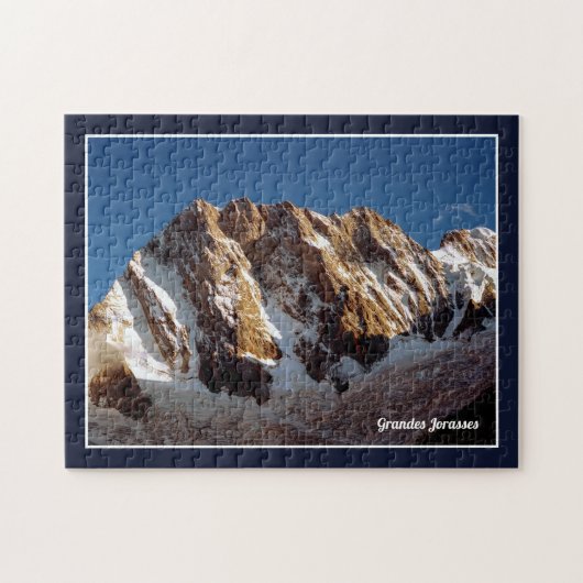 Grandes Jorasses Mont Blanc Massief Franse Alpen Legpuzzel (Horizontaal)