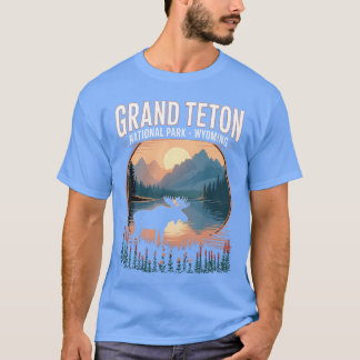 Grandeton National Park Wyoming Kamperen Wandelen  T-shirt