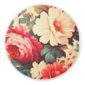 Grandeur Garden Bloom Keramische Knop (Voorkant)
