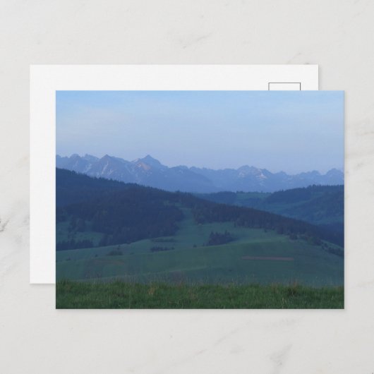 Grandeus sunrise Tatras uitzicht Briefkaart (Voorkant / Achterkant)