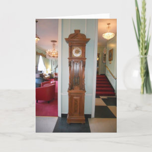 "Grandfather Clock at Lowell Inn" Birthday Card Kaart
