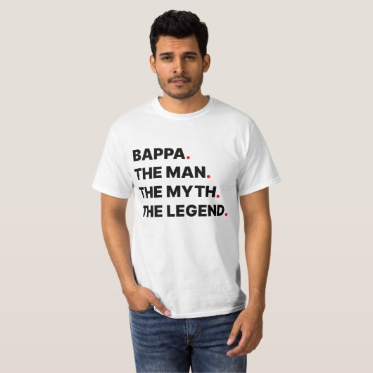 Grandfather Cotton T-Shirt (Voorkant volledig)