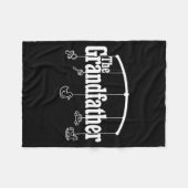 Grandfather Funny Quote Design For Grandpas  Fleece Deken (Voorkant (Horizontaal))