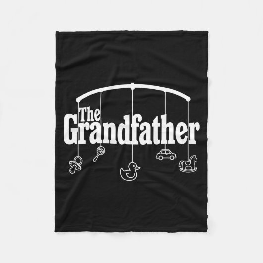 Grandfather Funny Quote Design For Grandpas  Fleece Deken (Voorkant)