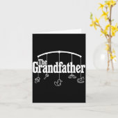 Grandfather Funny Quote Design For Grandpas Kaart (Gele Bloem)