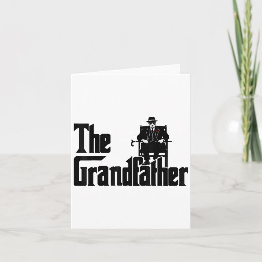 Grandfather Funny Quote Design For Grandpas Kaart (Voorkant)