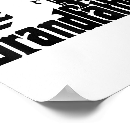 Grandfather Funny Quote Design For Grandpas  Poster (Hoek)