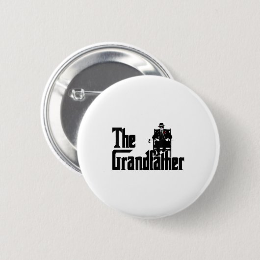 Grandfather Funny Quote Design For Grandpas  Ronde Button 5,7 Cm (Voorkant /achterkant)