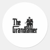 Grandfather Funny Quote Design For Grandpas  Ronde Sticker (Voorkant)