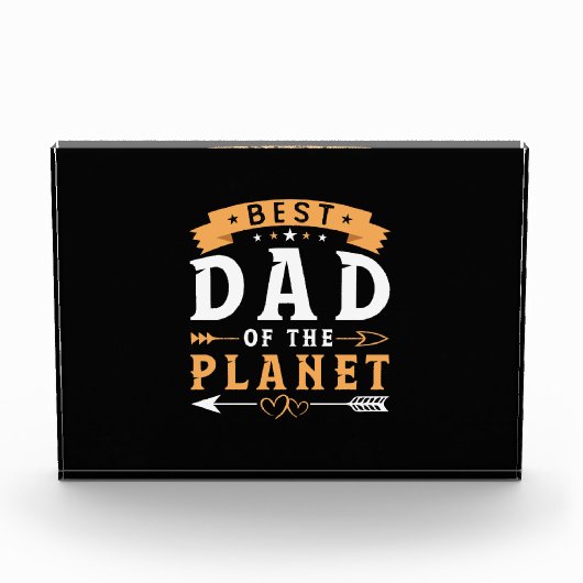 Grandfather Gift | Best Dad Of The Planet Fotoblokken (Voorkant)