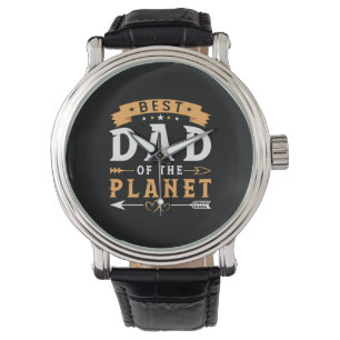 Grandfather Gift   Best Dad Of The Planet Horloge