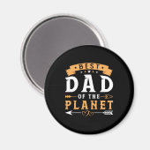 Grandfather Gift | Best Dad Of The Planet Magneet (Voorkant / Achterkant)