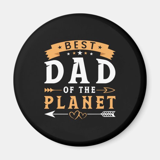 Grandfather Gift | Best Dad Of The Planet Magneet (Voorkant)