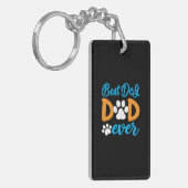 Grandfather Gift | Best Dog Dad Ever Sleutelhanger (Voorkant Links)