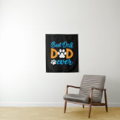 Grandfather Gift | Best Dog Dad Ever Wandkleed (In situ)