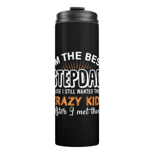 Grandfather Gift | I Am Best Step Dad Thermosbeker (Voorkant)