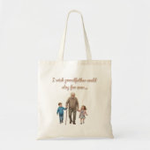Grandfather Illustration Tote Bag (Voorkant)