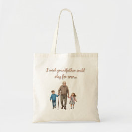 Grandfather Illustration Tote Bag