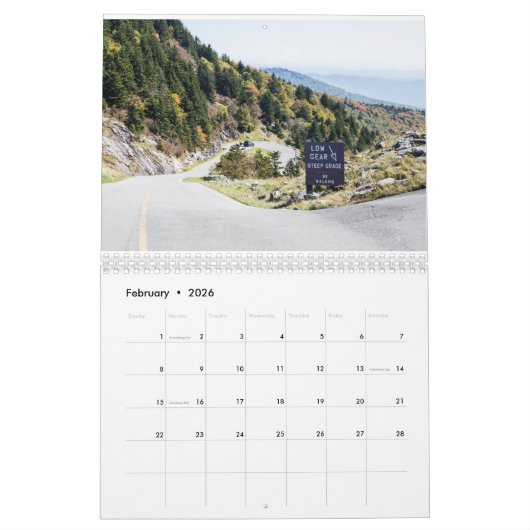 Grandfather Mountain Park Kalender (Feb 2026)