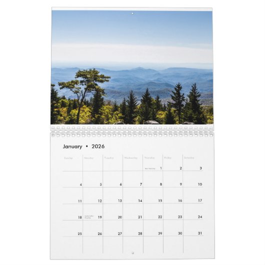 Grandfather Mountain Park Kalender (Jan 2026)