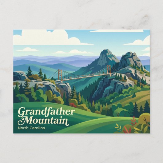 Grandfather Mountain VS Briefkaart (Voorkant)