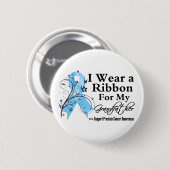 Grandfather Prostate Cancer Ribbon Ronde Button 5,7 Cm (Voorkant /achterkant)