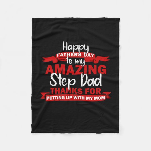 Grandfather Quotes | Amazing Step Papa Fleece Deken (Voorkant)