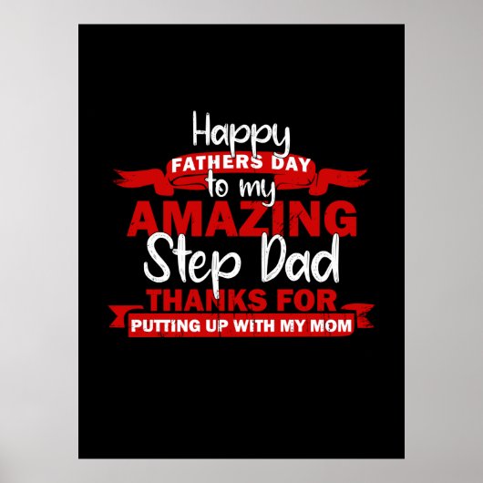 Grandfather Quotes | Amazing Step Papa Poster (Voorkant)