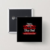 Grandfather Quotes | Amazing Step Papa Vierkante Button 5,1 Cm (Voorkant /achterkant)