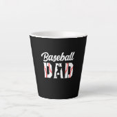 Grandfather Quotes | Baseball Dad Latte Mok (Voorkant)