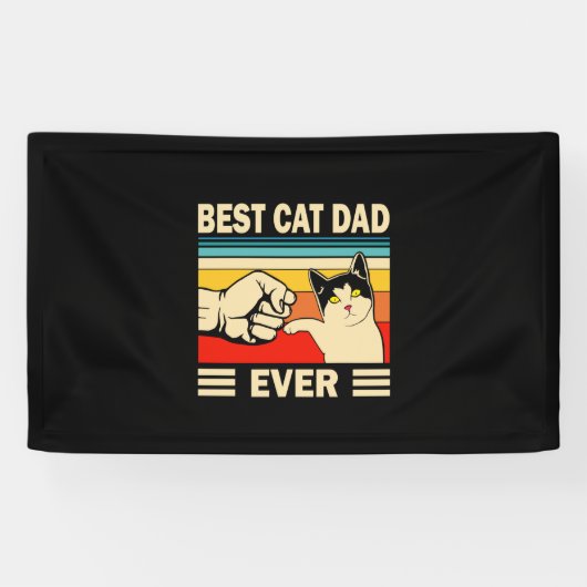 Grandfather Quotes | Best Cat Dad Ever Spandoek (Horizontaal)