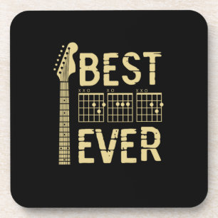 Grandfather Quotes   Best Dad Guitar Ever Bier Onderzetter