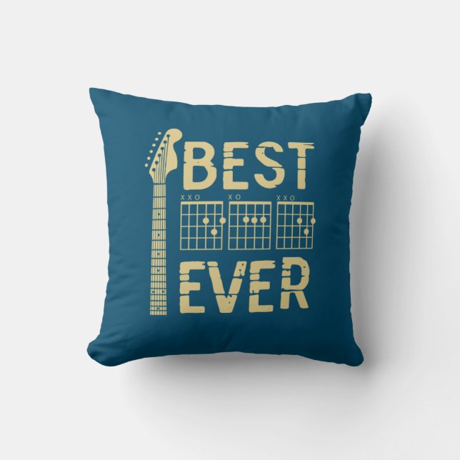 Grandfather Quotes | Best Dad Guitar Ever Kussen (Voorkant)