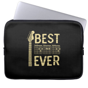 Grandfather Quotes Best Dad Guitar Ever Laptop Sleeve