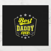 Grandfather Quotes | Best Daddy Ever Bier Etiket (Enkel label)