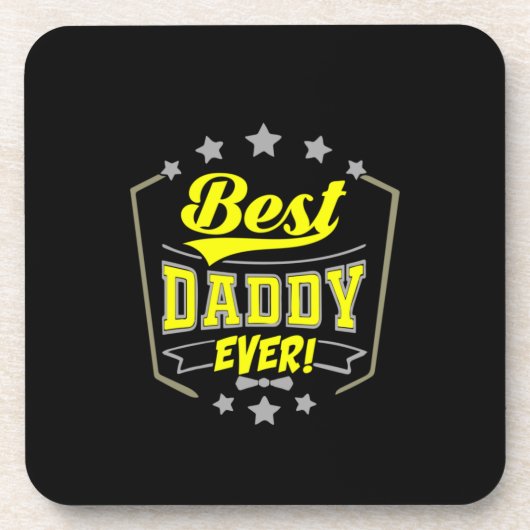Grandfather Quotes | Best Daddy Ever Bier Onderzetter (Voorkant)