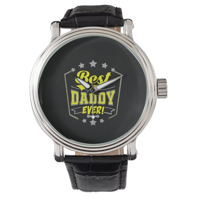 Grandfather Quotes | Best Daddy Ever Horloge (Voorkant)