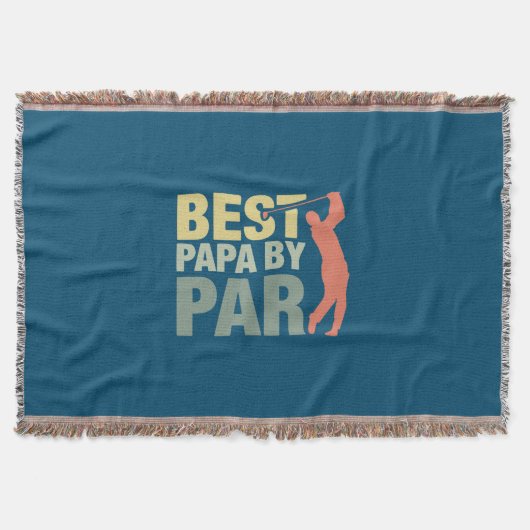 Grandfather Quotes | Best Papa By Par Golf Deken (Voorkant)
