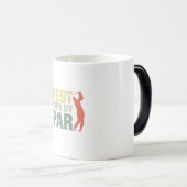 Grandfather Quotes | Best Papa By Par Golf Magische Mok (Voorkant rechts)