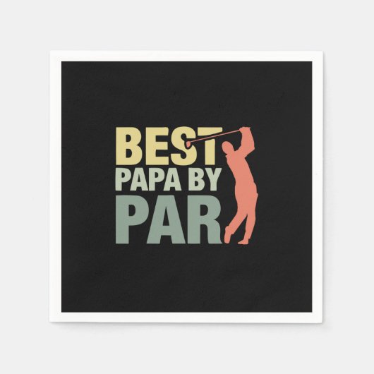 Grandfather Quotes | Best Papa By Par Golf Servet (Voorkant)