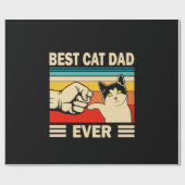 Grandfather Quotes | Beste kattevader ooit Cadeaupapier (Vlak)