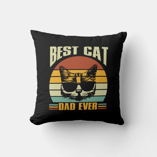 Grandfather Quotes | Beste kattevader ooit Kussen (Voorkant)