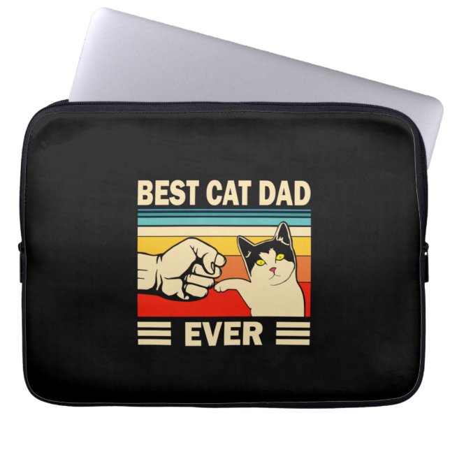 Grandfather Quotes | Beste kattevader ooit Laptop Sleeve (Voorkant)