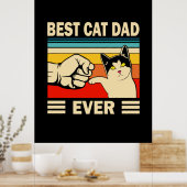 Grandfather Quotes | Beste kattevader ooit Poster (Keuken)