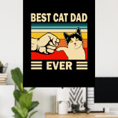 Grandfather Quotes | Beste kattevader ooit Poster (Thuiskantoor)